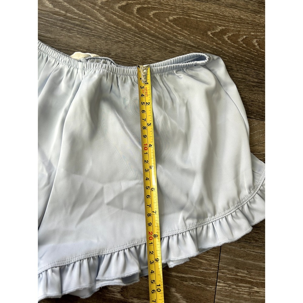 Brandy Melville Pastel Blue Satin Bloomer Shorts Coquette Dainty Twee - Picture 6 of 6